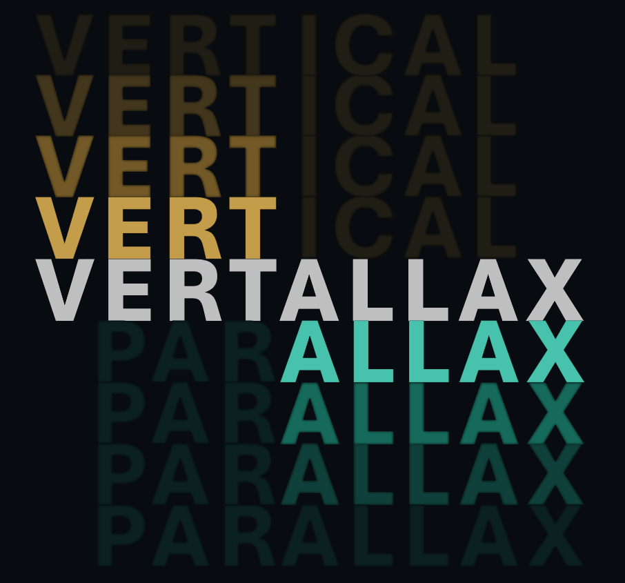 Vertallax vertical parallax graphic