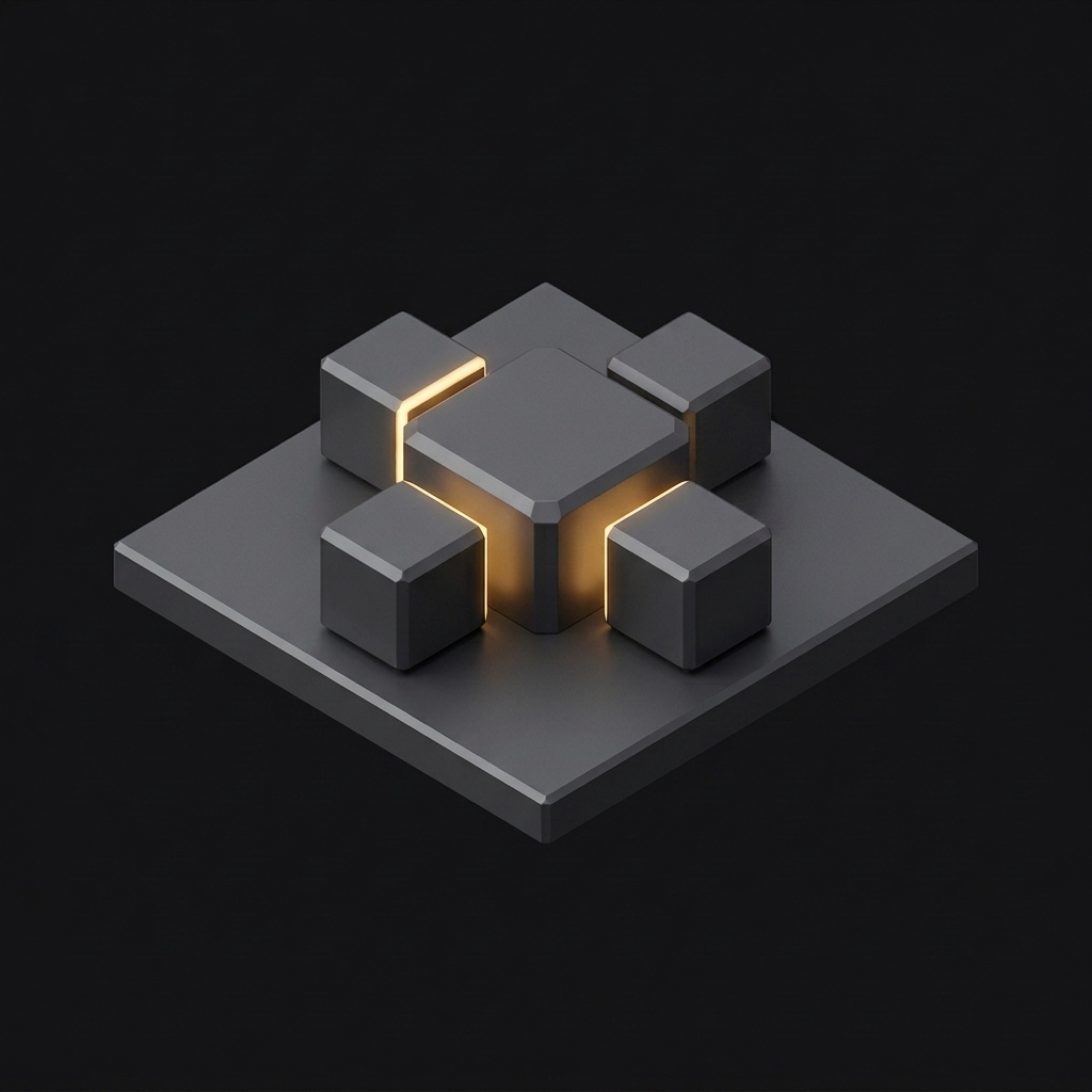 Canonical — four variant blocks docked to one central form